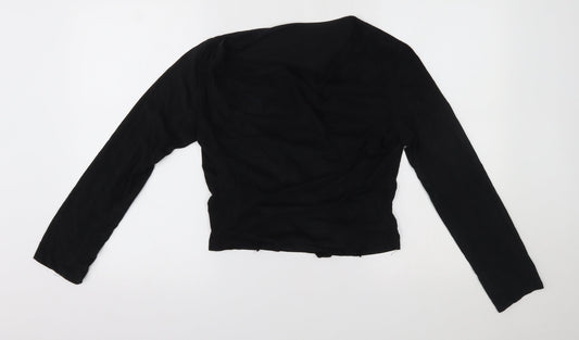 Preworn Womens Black   Wrap Jumper One Size