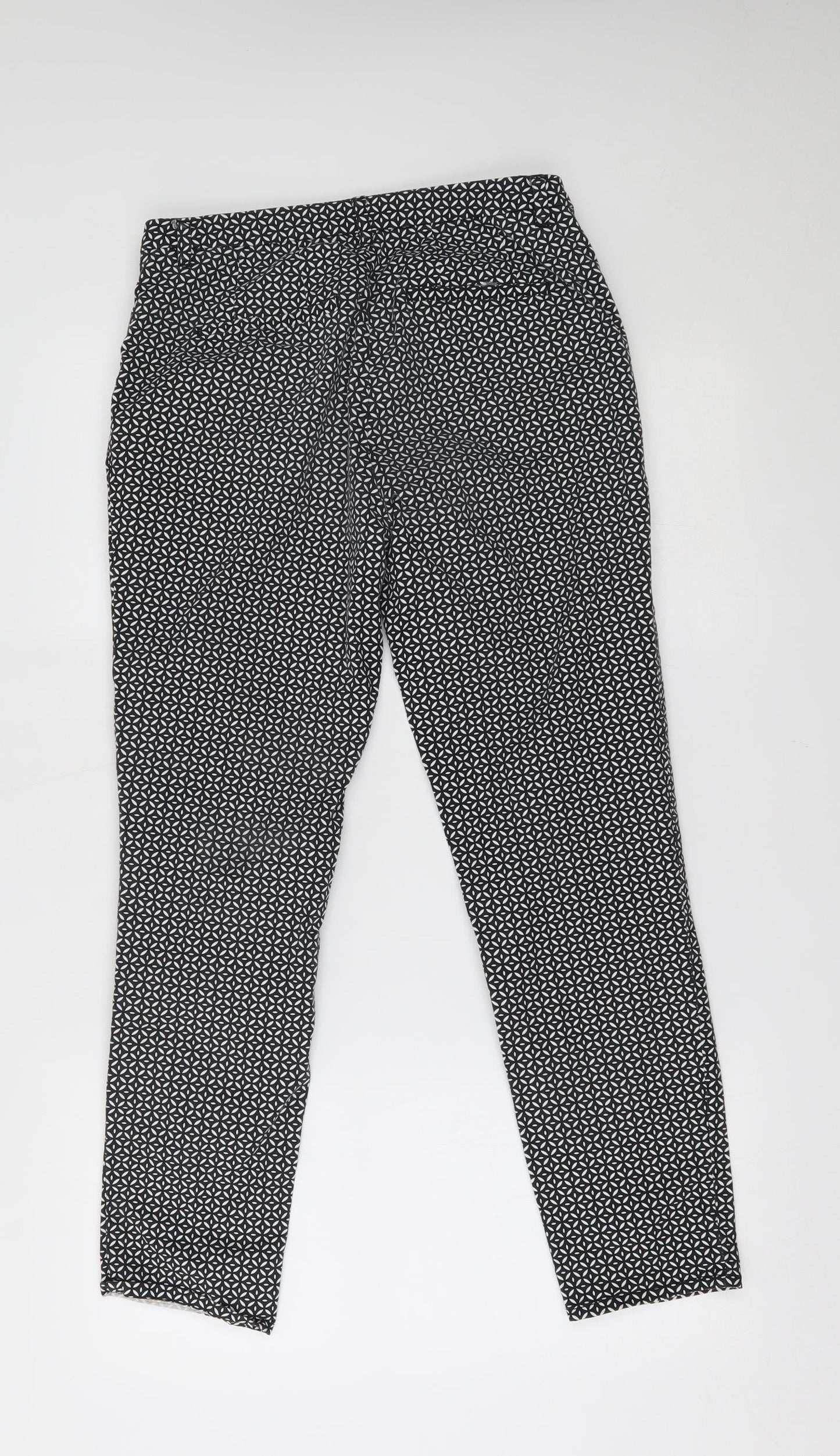 Esprit Womens Grey Geometric  Trousers  Size 8 L26 in -