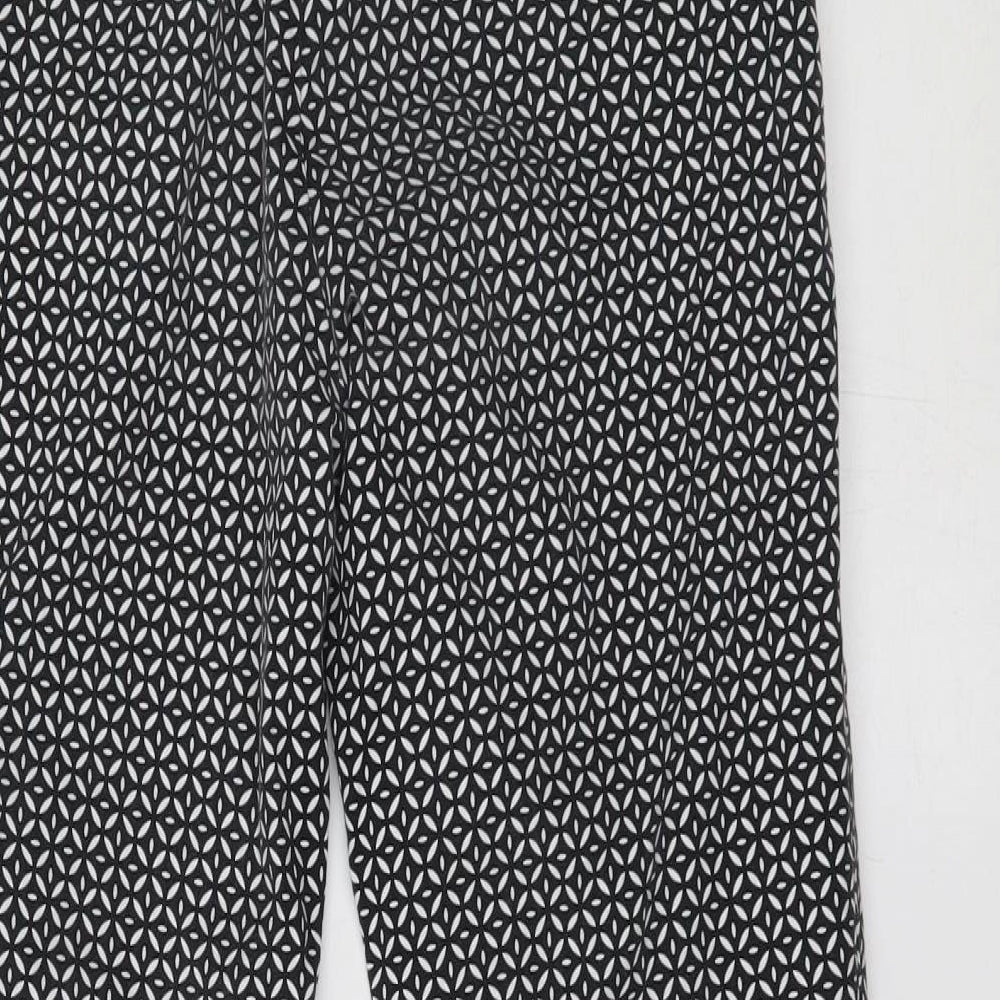 Esprit Womens Grey Geometric  Trousers  Size 8 L26 in -