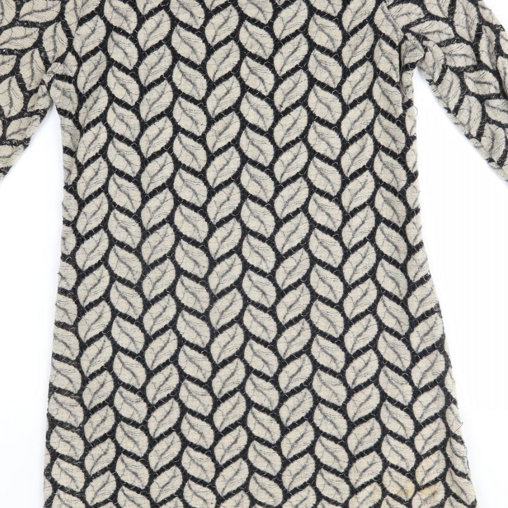 Stella Womens Beige Floral  Jumper Dress  Size M