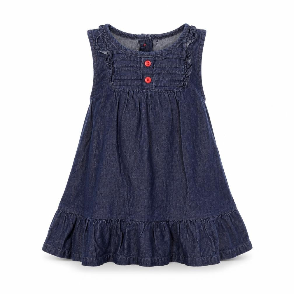 Miniclub Girls Blue   Tank Dress  Size 12-18 Months
