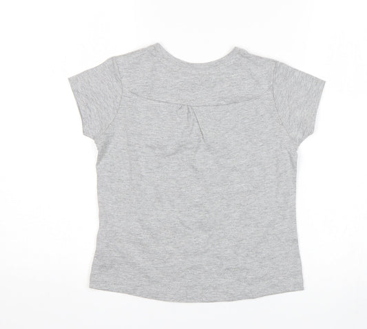 LA Gear Girls Grey   Basic T-Shirt Size 7-8 Years