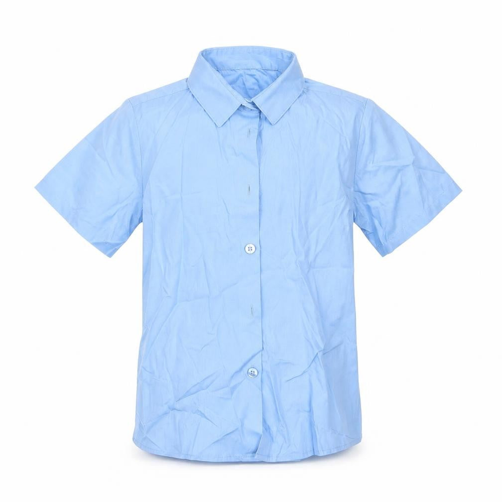 George Boys Blue   Basic Button-Up Size 7-8 Years
