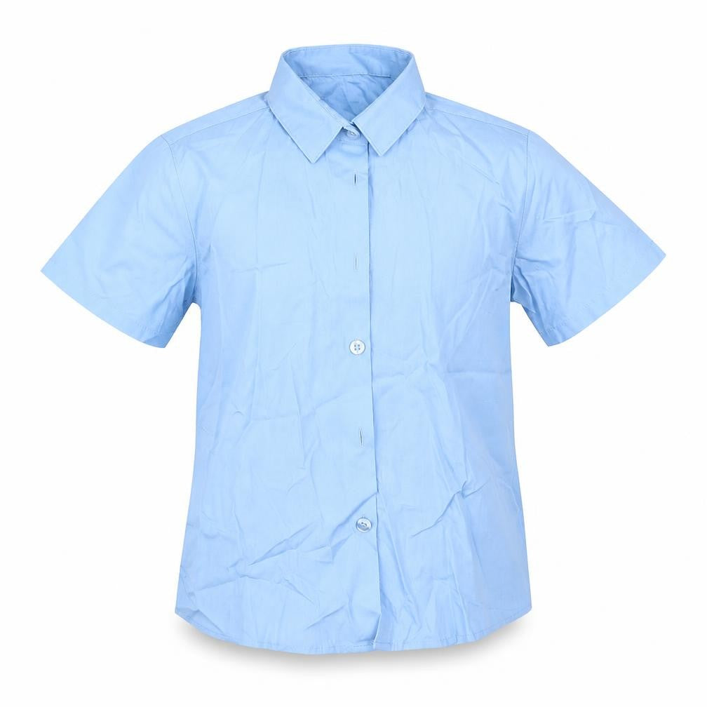 George Boys Blue   Basic Button-Up Size 7-8 Years