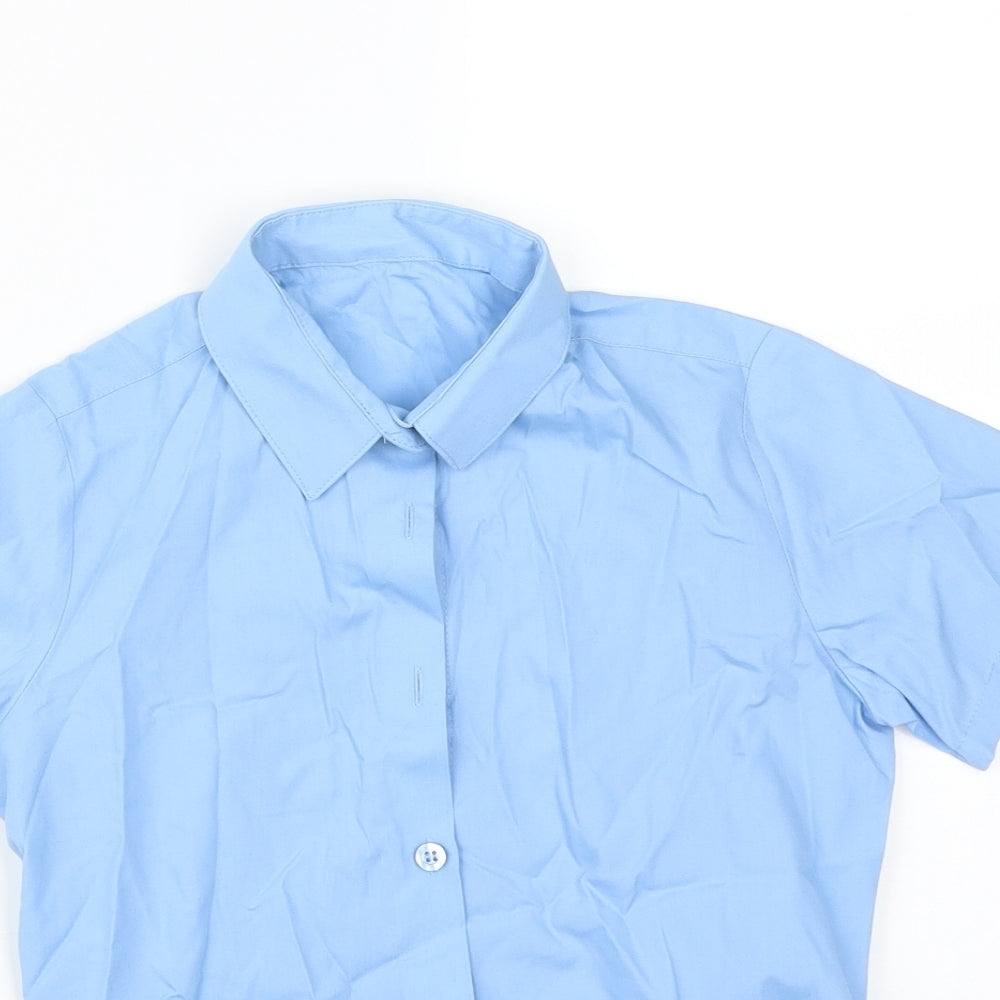 George Boys Blue   Basic Button-Up Size 7-8 Years