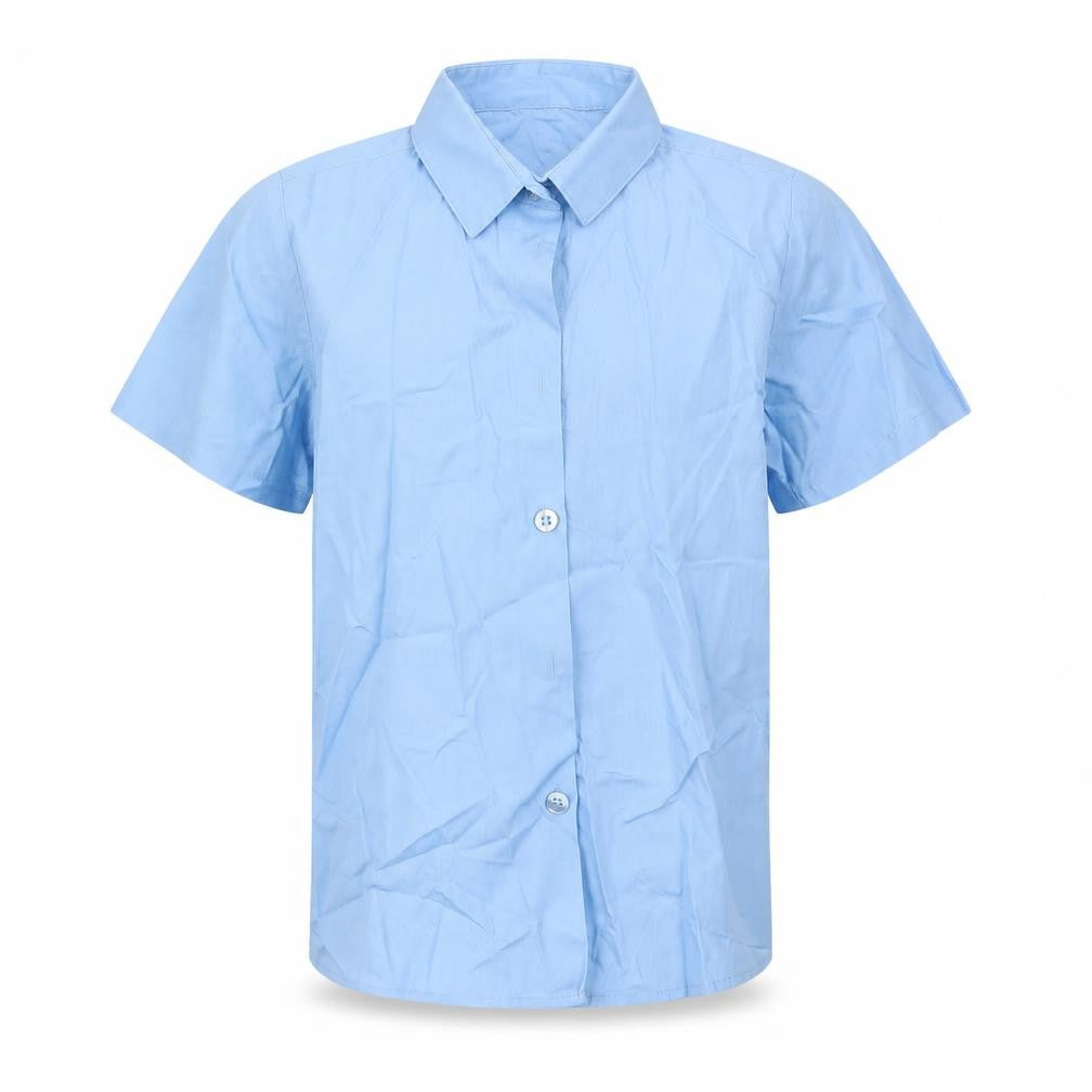 George Boys Blue   Basic Button-Up Size 7-8 Years