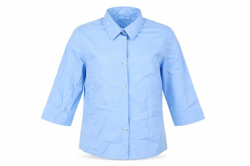 George Boys Blue   Basic Button-Up Size 7-8 Years