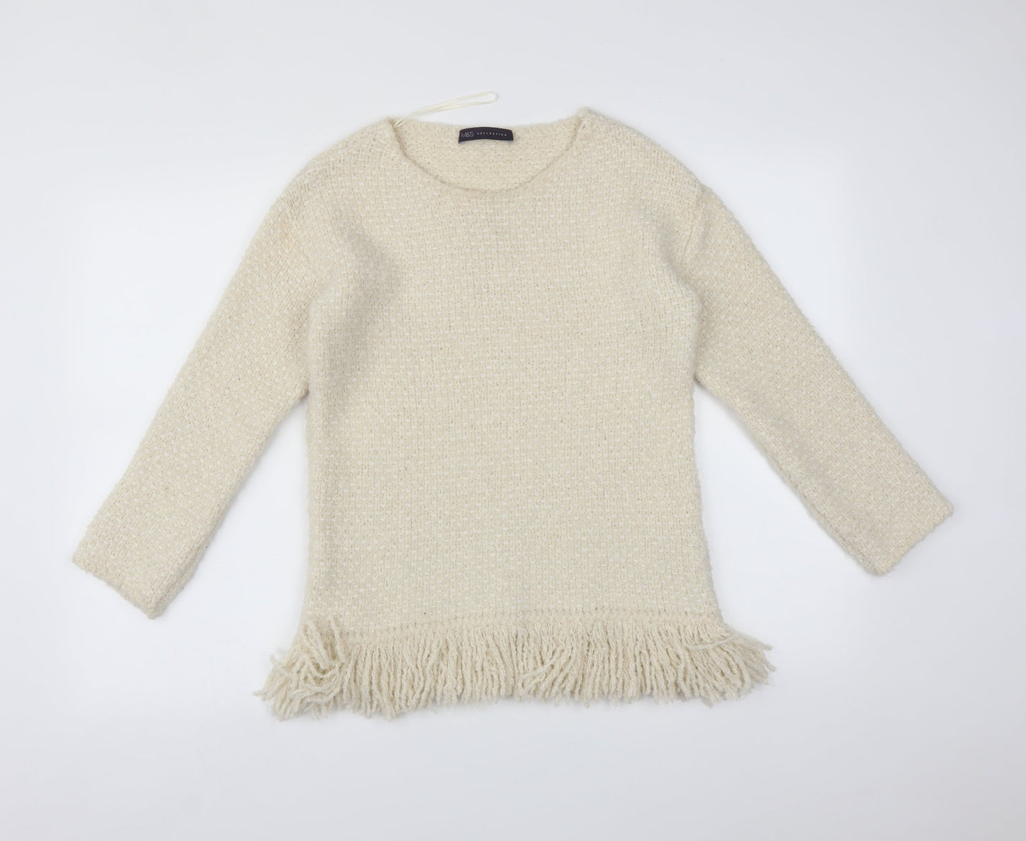 M&S Womens Beige   Pullover Sweatshirt Size 8