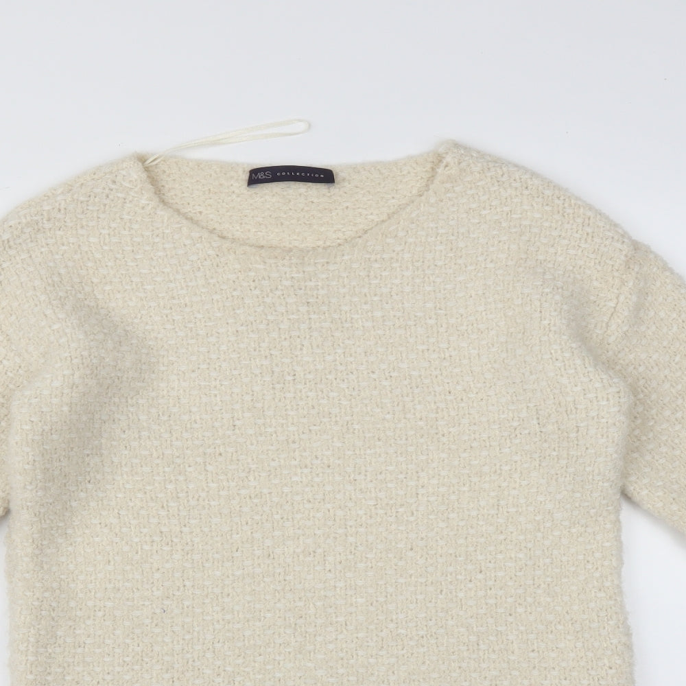 M&S Womens Beige   Pullover Sweatshirt Size 8