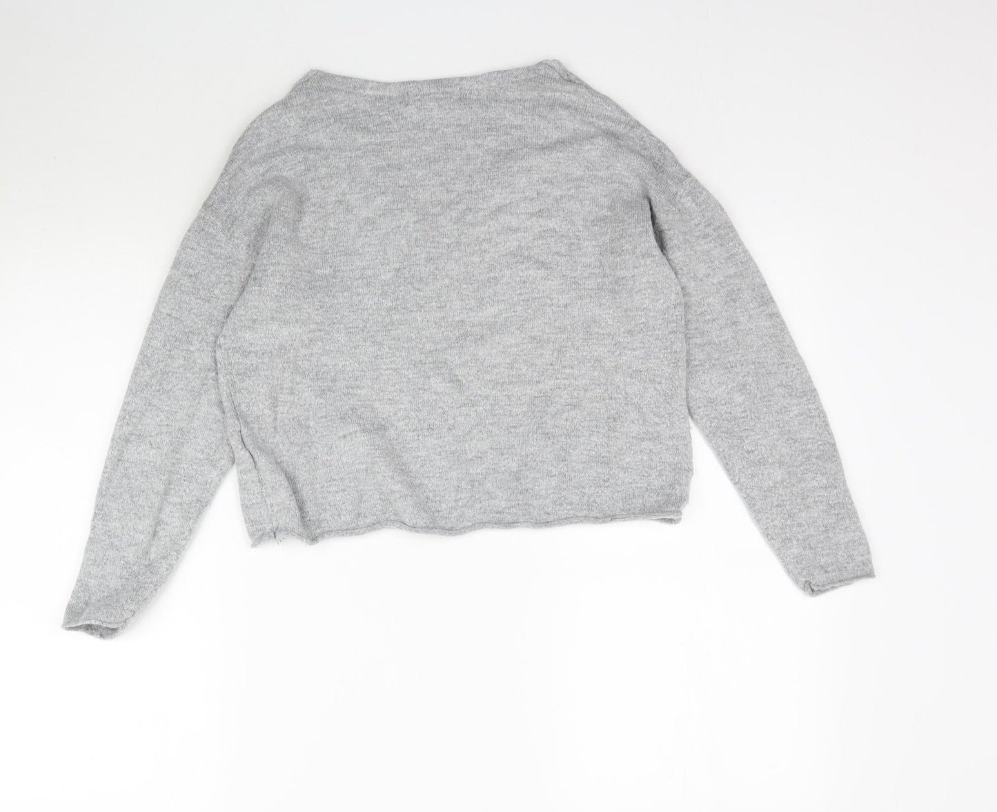 H&M Womens Grey  Knit Pullover Jumper Size S