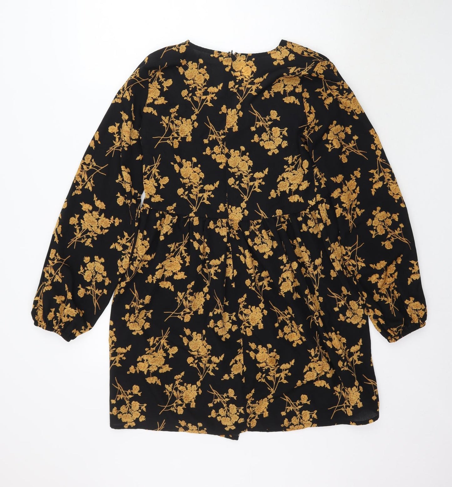 SheIn Womens Black Floral  Mini  Size S