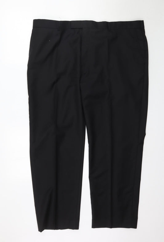 Preworn Womens Black   Trousers  Size 46 in L30 in