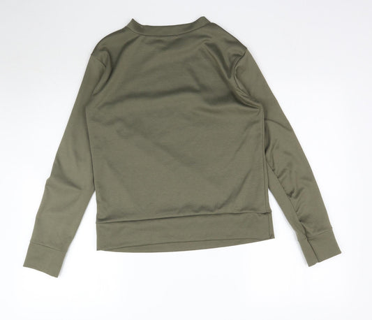 Sophia Mirza Womens Green   Pullover Sweatshirt Size S  - Vogue