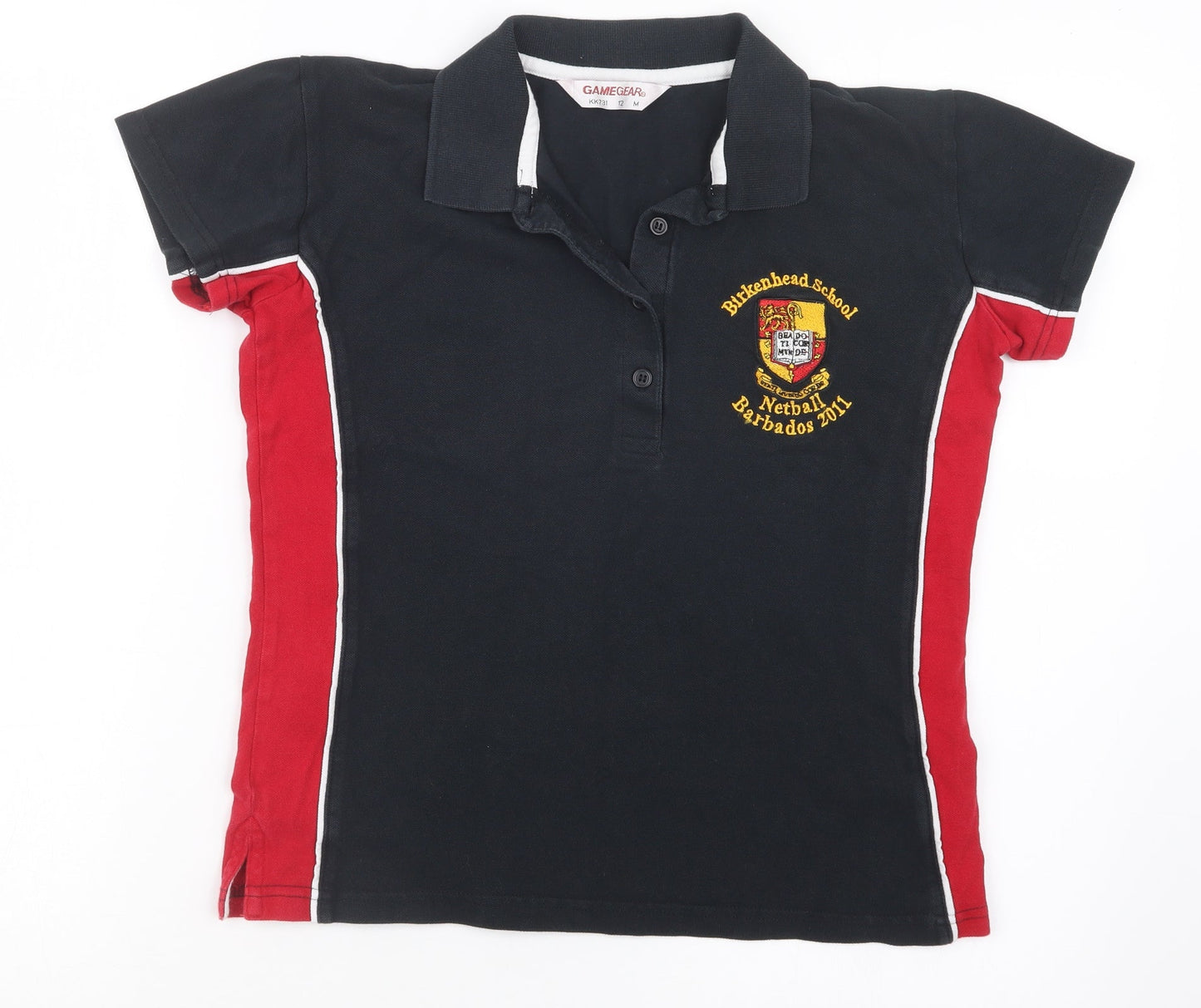 Game Gear Womens Black   Basic Polo Size 12