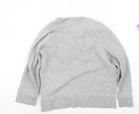 F&F Boys Grey   Pullover Jumper Size 5-6 Years