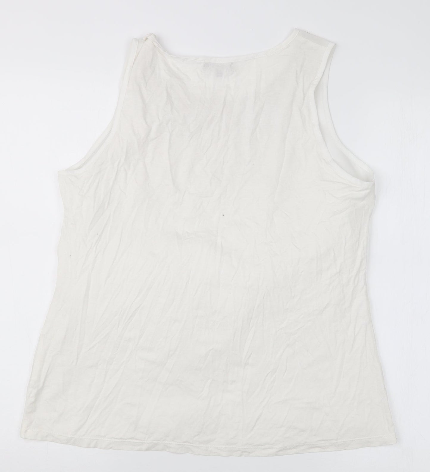 Mia Moda Womens White   Basic Blouse Size 10