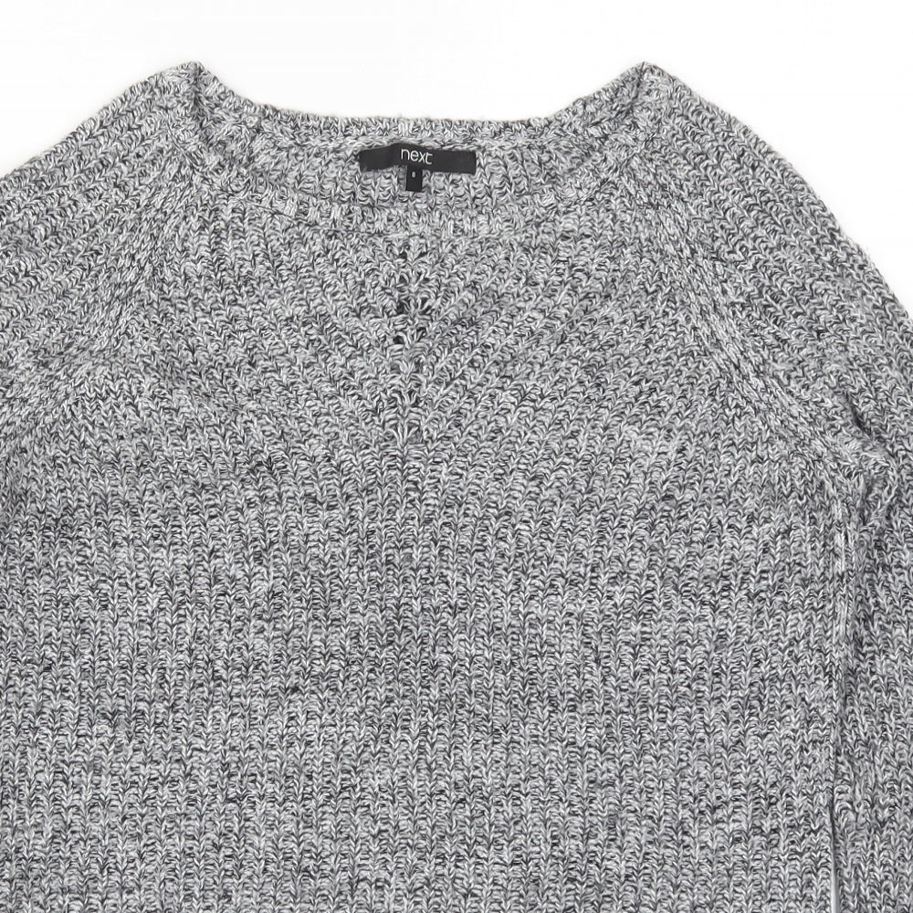 NEXT Womens Grey  Knit Pullover Jumper Size 8