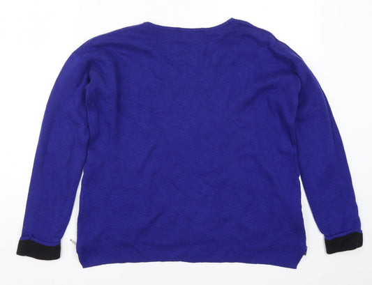Marks and Spencer Womens Blue  Knit Pullover Jumper Size 10