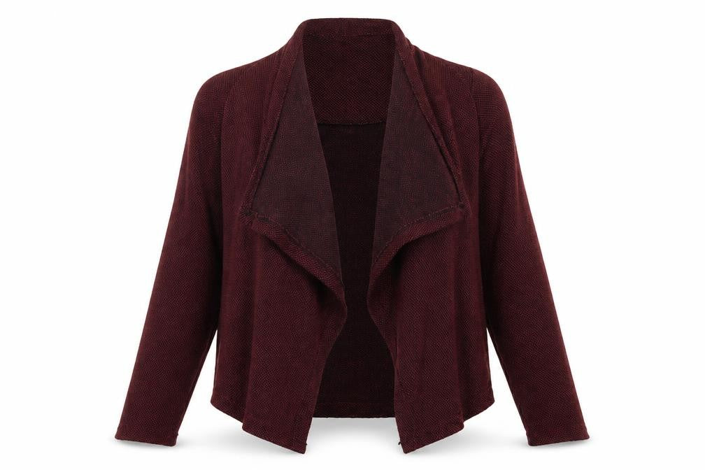 New Look Womens Red  Knit Cardigan Jumper Size 12