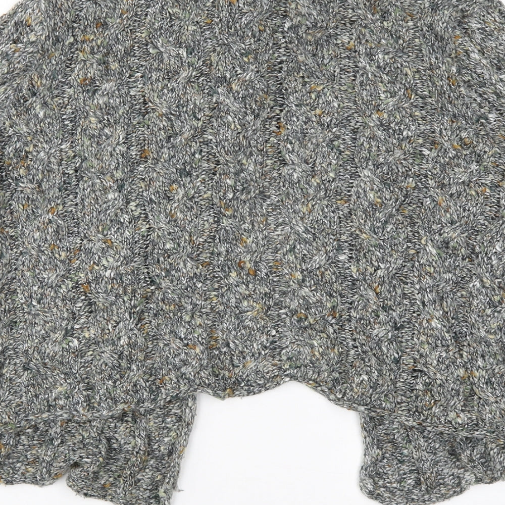 Soon Womens Grey  Knit Cardigan Jumper Size 18
