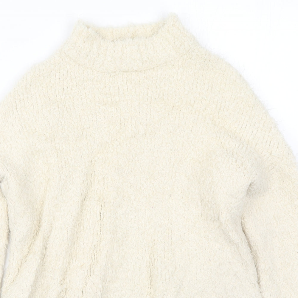 Sparkle & Fade Womens Beige  Knit Pullover Jumper Size XS