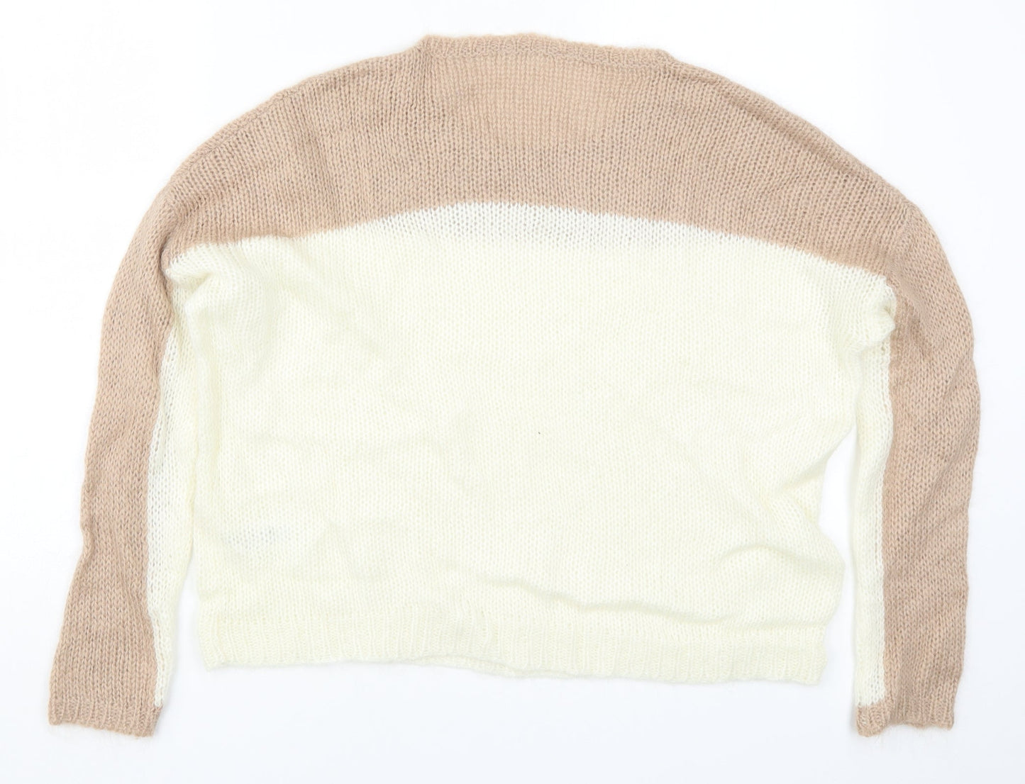 Dorothy Perkins Womens Pink  Knit Pullover Jumper Size S  - Colourblock