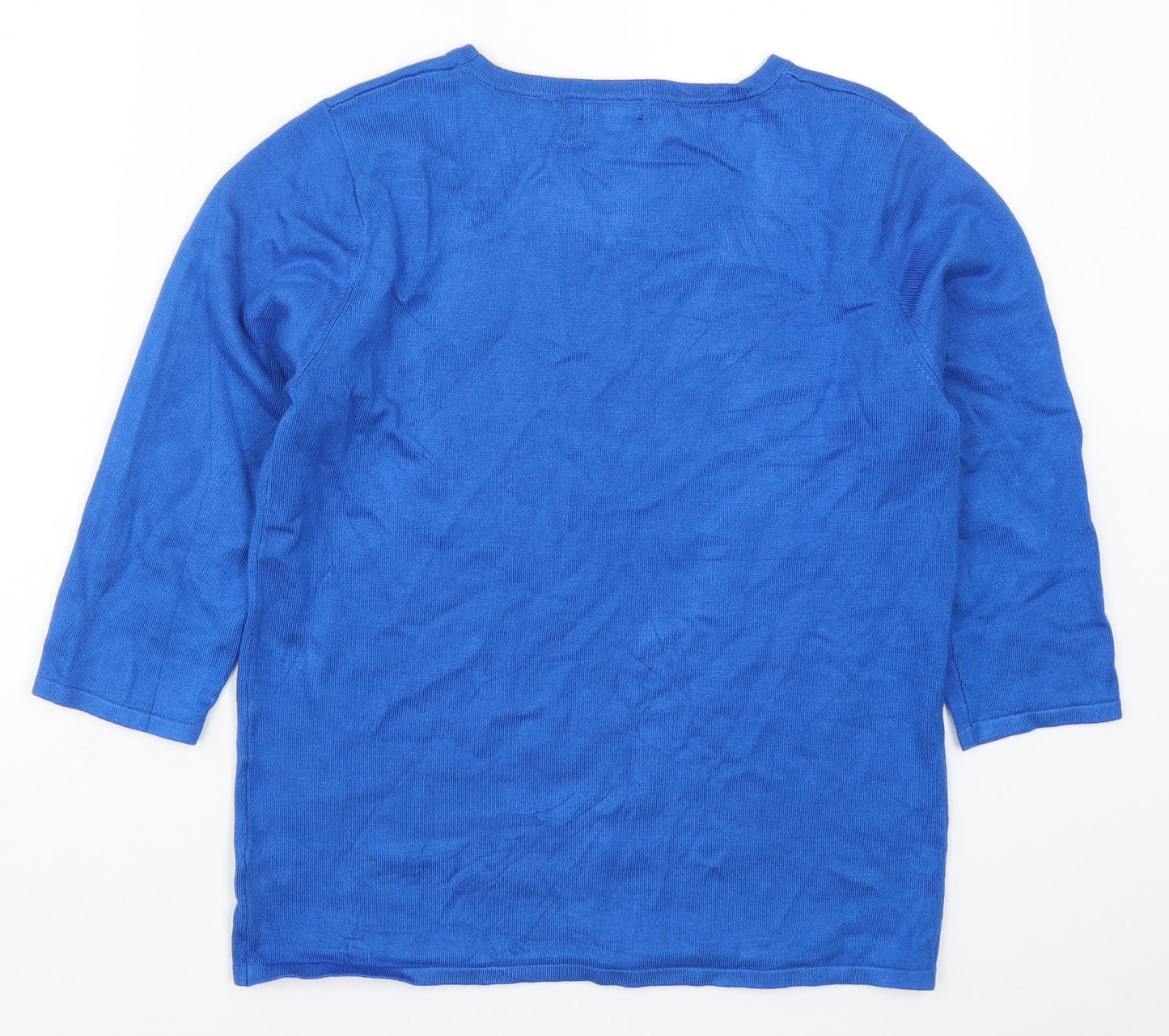 Casamia Womens Blue  Knit Pullover Jumper Size S