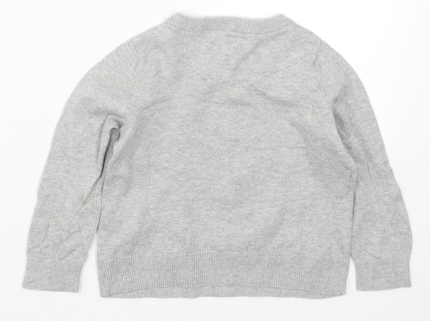 Gap Girls Grey  Knit Pullover Jumper Size 3 Years  - Minnie Mouse