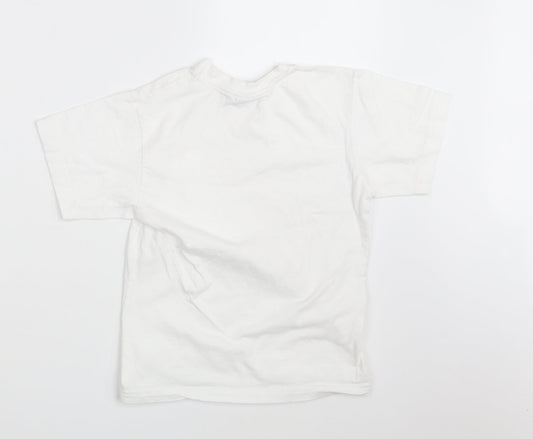 Banner Boys White   Basic T-Shirt Size 9-10 Years