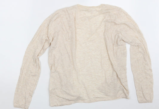 So Sweet Womens Beige   Wrap Jumper Size L