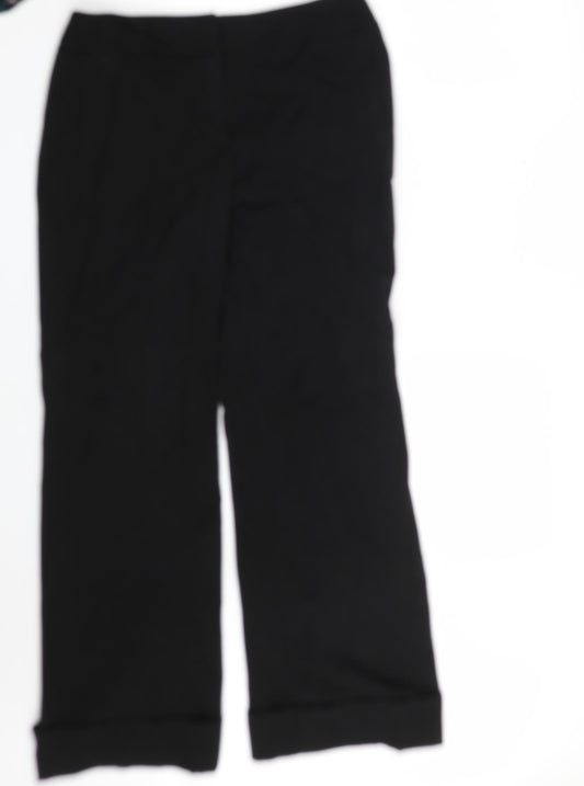 Rafaella Womens Black   Trousers  Size 10 L32 in