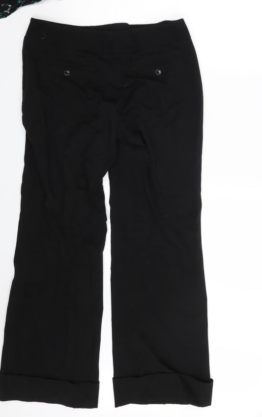 Rafaella Womens Black   Trousers  Size 10 L32 in