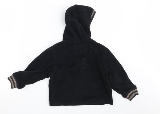 Okaidi Girls Black   Full Zip Hoodie Size 3 Years