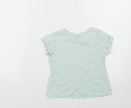 Matalan Girls Green   Basic T-Shirt Size 4 Years