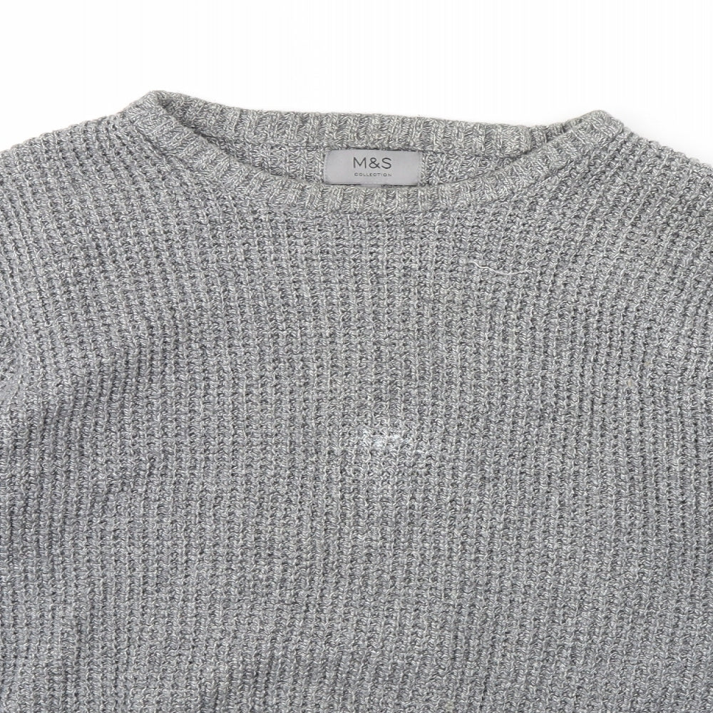 M&s Mens Grey   Pullover Jumper Size L