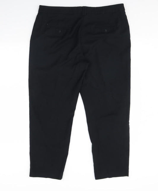 M&S Womens Black   Dress Pants Trousers Size 40 in L29 in