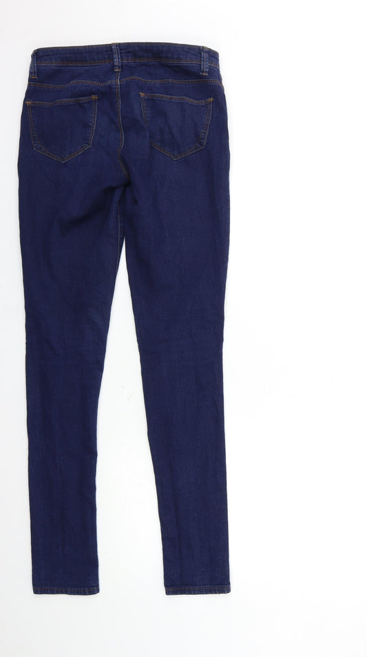 Denim & Co. Womens Blue  Denim Skinny Jeans Size 8 L32 in