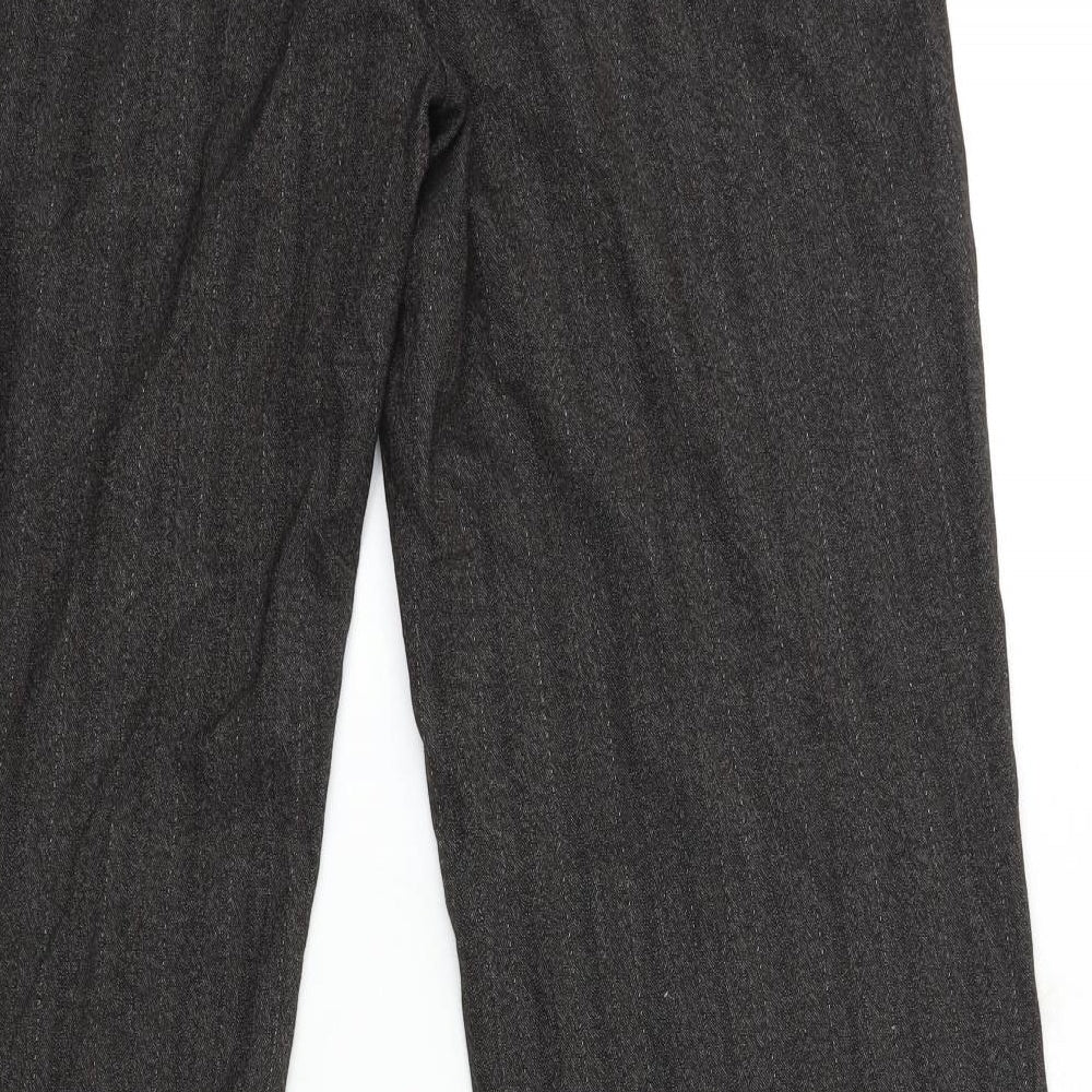 Dunnes Stores Womens Brown Striped  Trousers  Size 34 in L32 in