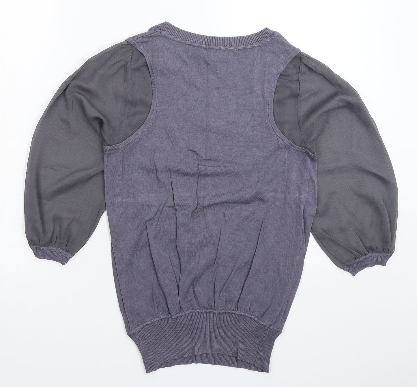 NEXT Womens Grey  Knit Pullover Jumper Size 10