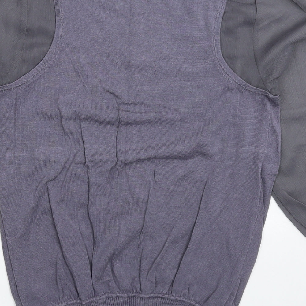NEXT Womens Grey  Knit Pullover Jumper Size 10