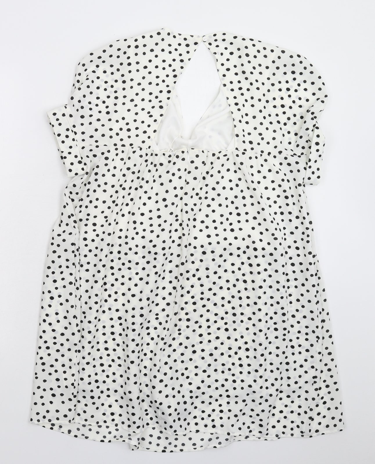 Kilky Womens White Polka Dot  Mini  Size M