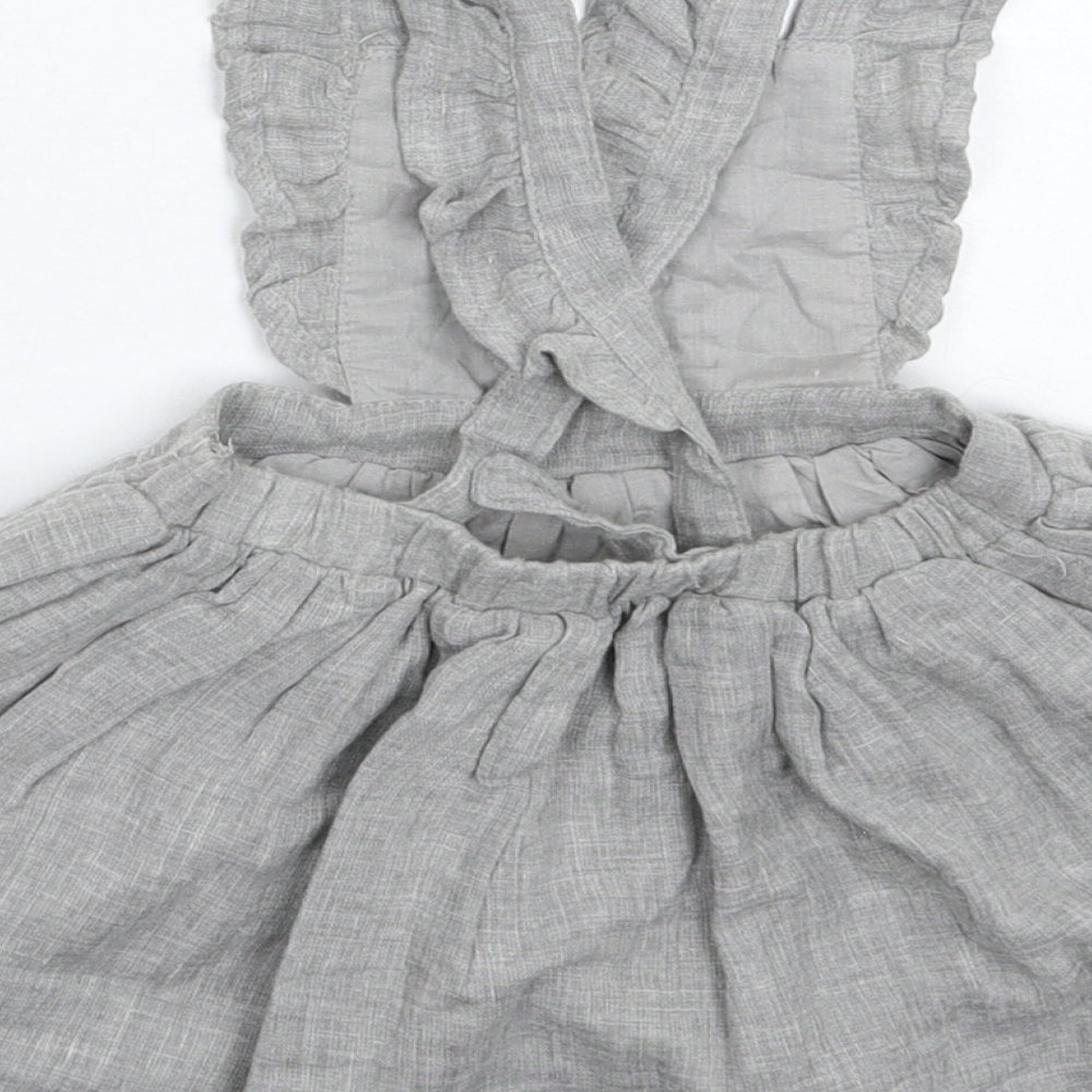 Matalan Girls Grey   Fit & Flare  Size 6-9 Months