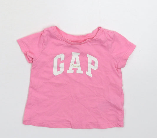 Gap Girls Pink   Basic T-Shirt Size 9-12 Months