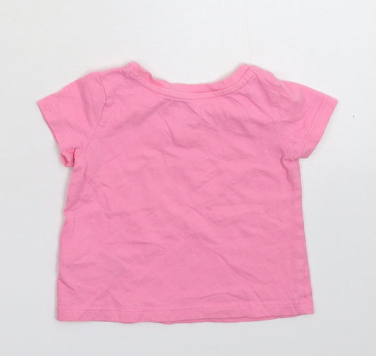 Gap Girls Pink   Basic T-Shirt Size 9-12 Months