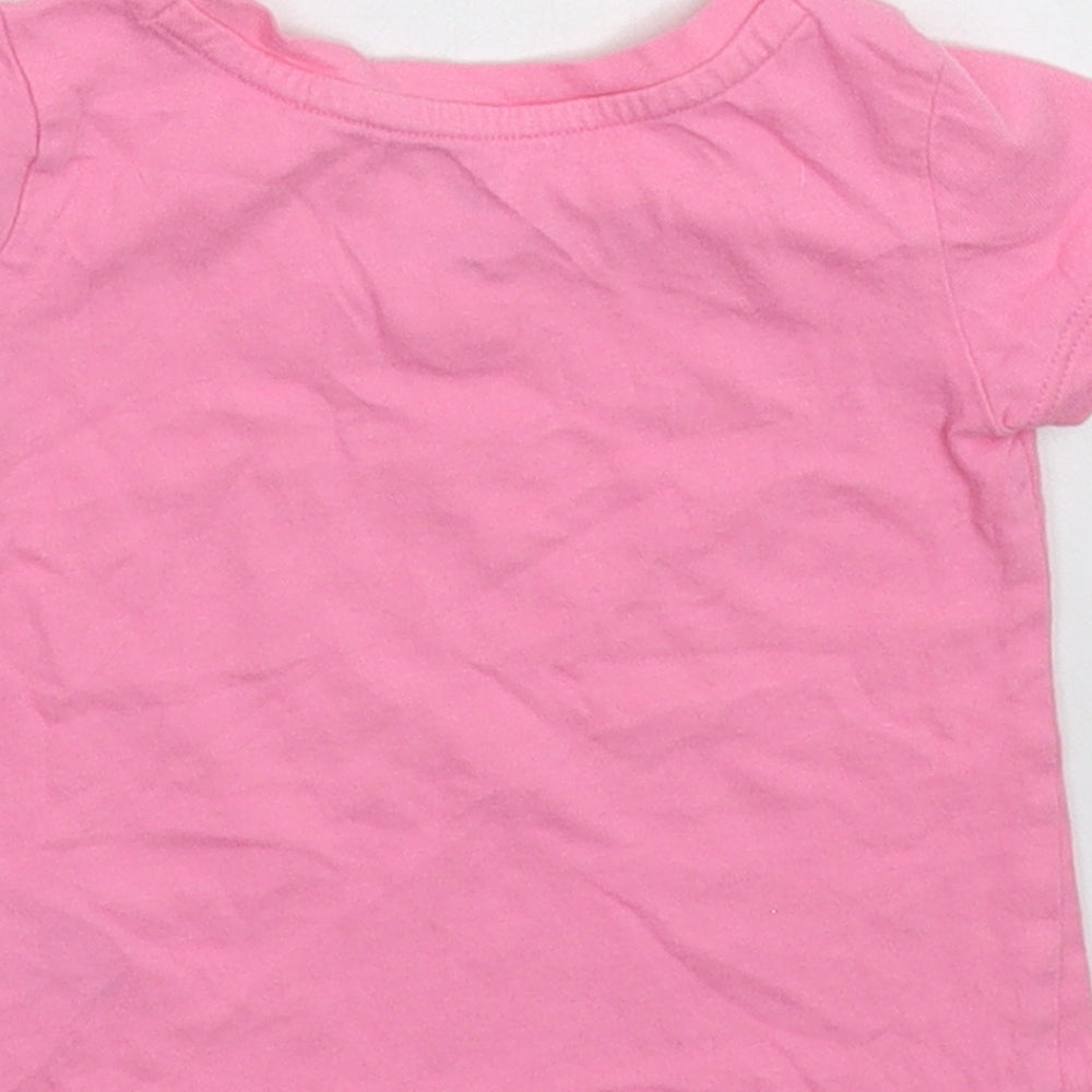 Gap Girls Pink   Basic T-Shirt Size 9-12 Months