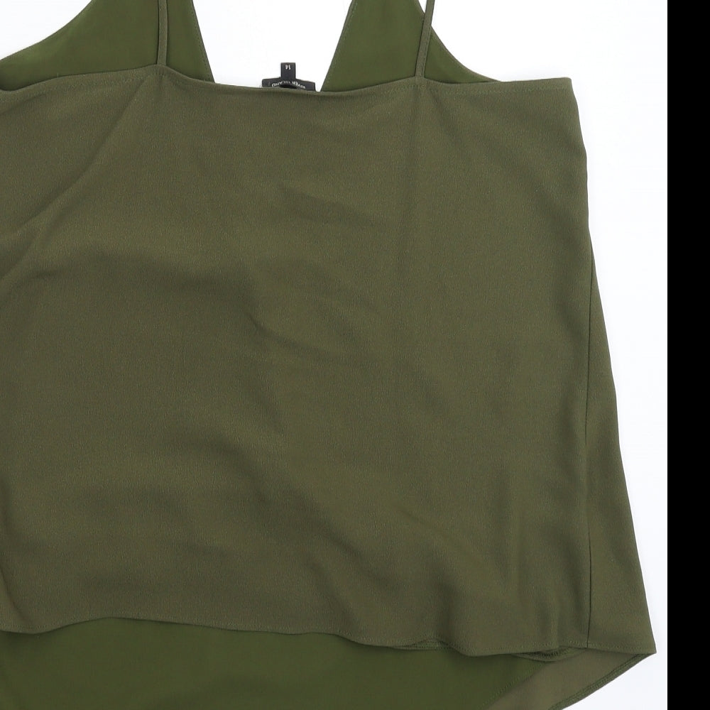 River Island Womens Green   Basic Tank Size 14