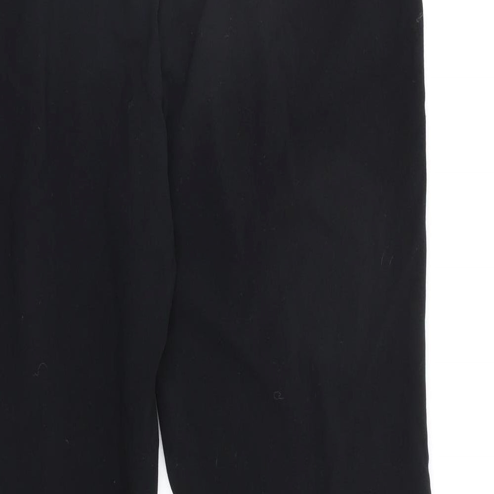 M&S Womens Black   Trousers  Size 14 L28 in