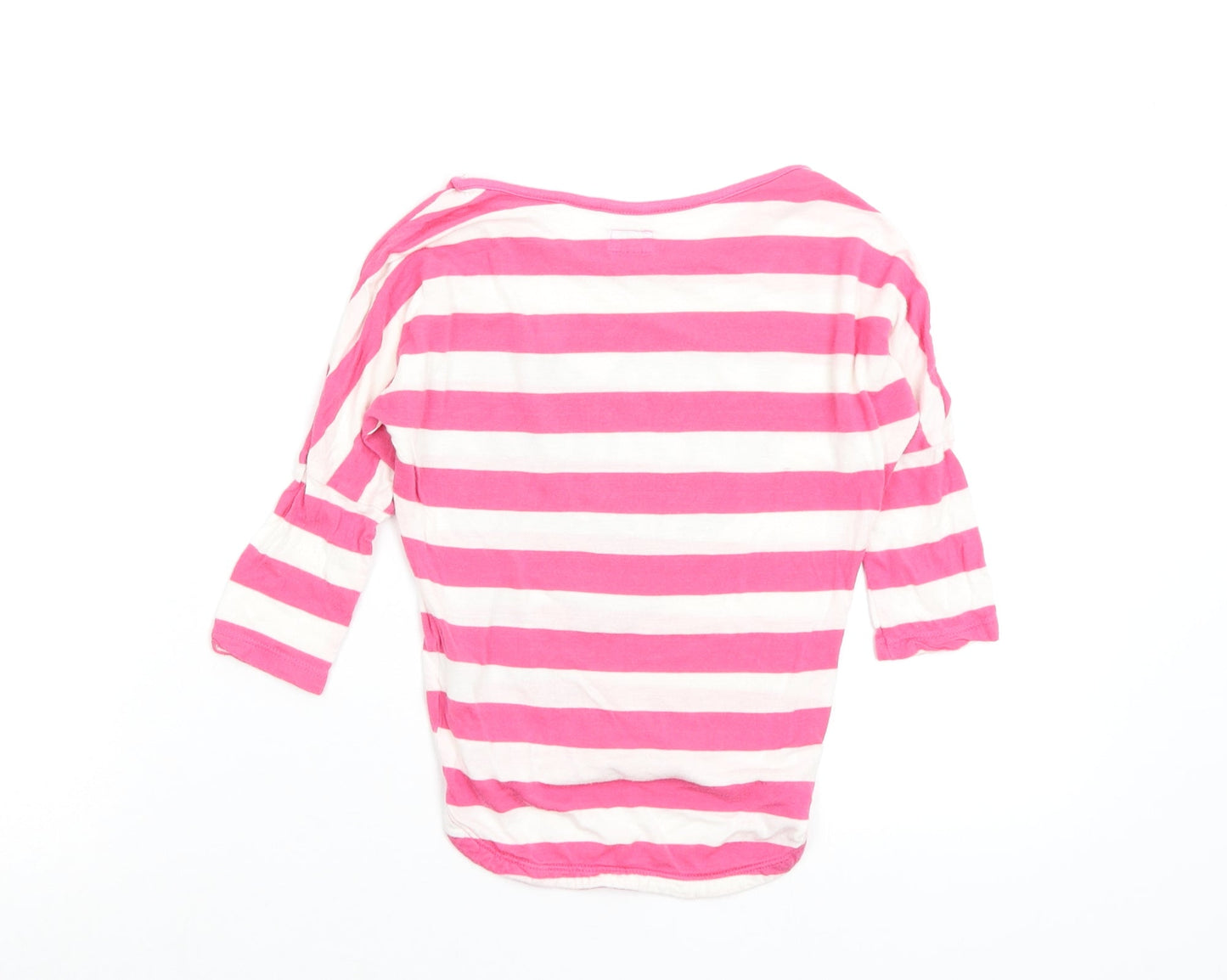 F&F Girls Multicoloured Striped  Basic T-Shirt Size 5-6 Years