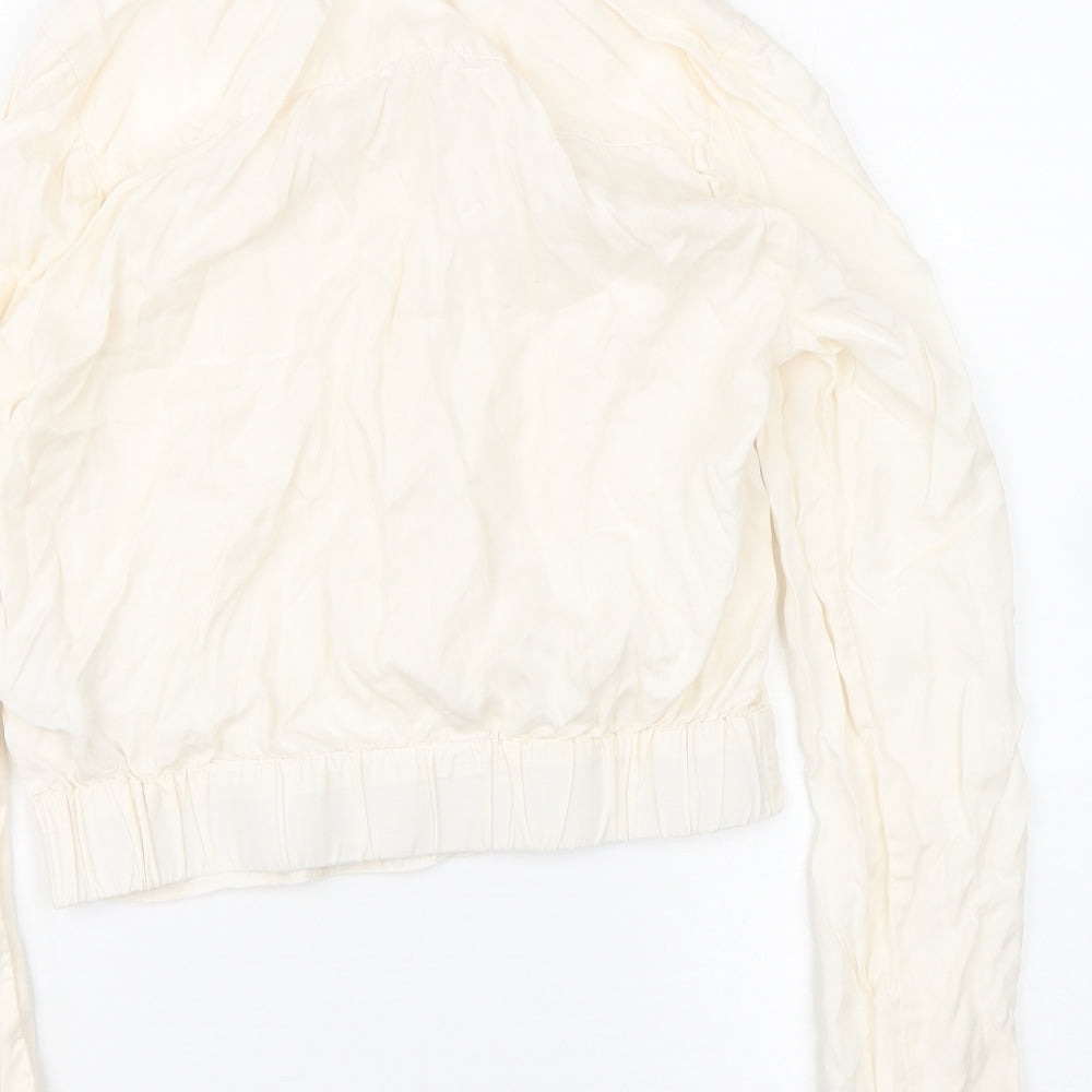 Miss Selfridge Womens White   Basic Button-Up Size 10