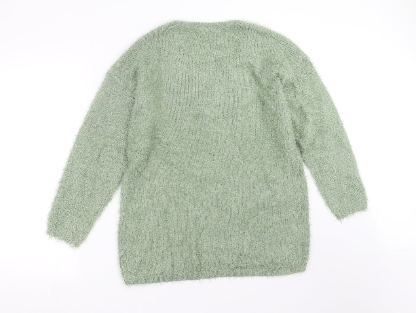 BELOVED Womens Green  Knit Pullover Jumper Size XL